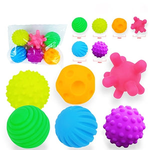 Baby Touch Hand Ball Toys Rubber Textured Touch Ball Hand Sensory Children Ball Toys Bath Hand Ball Toy For Children