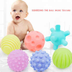 Baby Touch Hand Ball Toys Rubber Textured Touch Ball Hand Sensory Children Ball Toys Bath Hand Ball Toy For Children