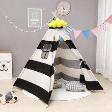 Load image into Gallery viewer, 130cm/160cm Teepee Large Cotton Linen Kids Teepee Canvas Playhouse Indian Play Tent House White Children Tipi Tee Pee Tent