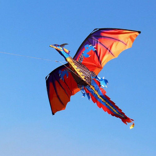 3D Dragon 100M Kite Single Line With Tail Kites Outdoor Fun Toy Kite Family Outdoor Sports Toy Children Kids NEW
