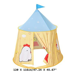 Kid Tent House Cartoon Chicken Kids Hang Flag Tent Baby Play House Princess Castle Present Hang Flag Children Tent Play