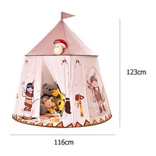 Load image into Gallery viewer, Kid Tent House Cartoon Chicken Kids Hang Flag Tent Baby Play House Princess Castle Present Hang Flag Children Tent Play