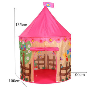 Kid Tent House Cartoon Chicken Kids Hang Flag Tent Baby Play House Princess Castle Present Hang Flag Children Tent Play
